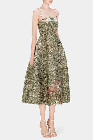 Abequa Jungle Print Midi Dress