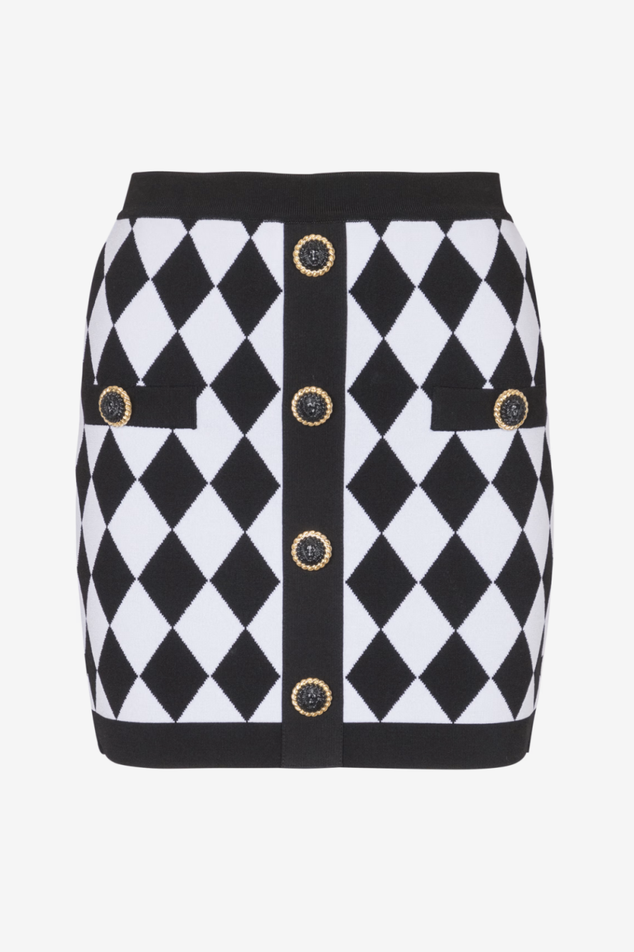Abiga Diamond Jacquard Knit Skirt