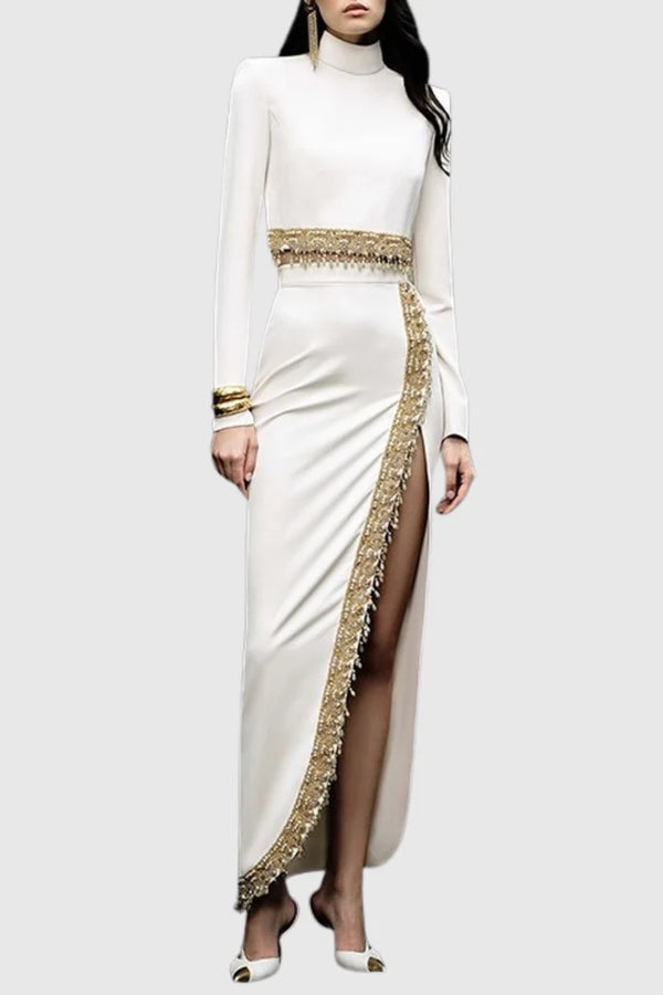 Aidan Sequin Embellished Top & Skirt Set