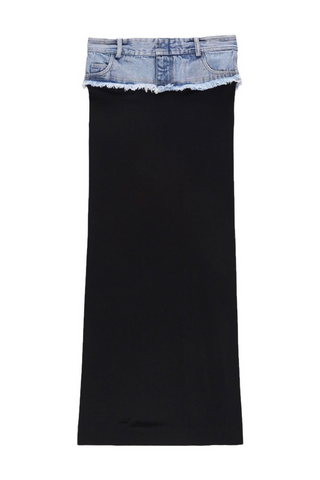 Amara Split Denim Skirt