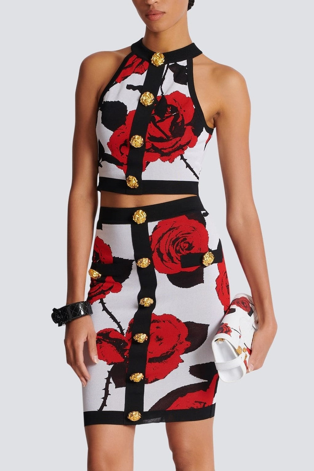 Amiya Rose Jacquard Skirt Set