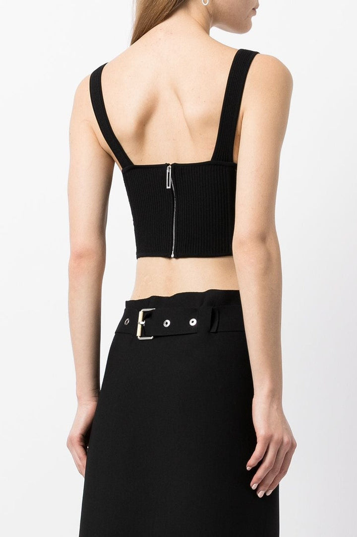 Arlette Crochet Corset Top - Black - Stellouette