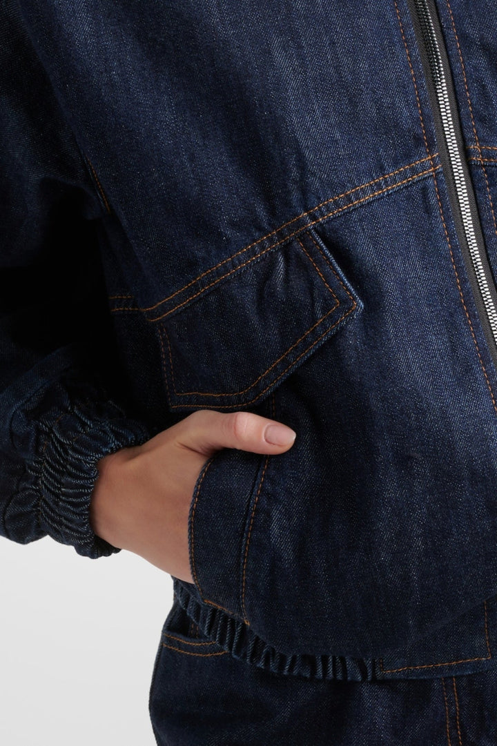 Austyan Denim Bomber Jacket - Stellouette