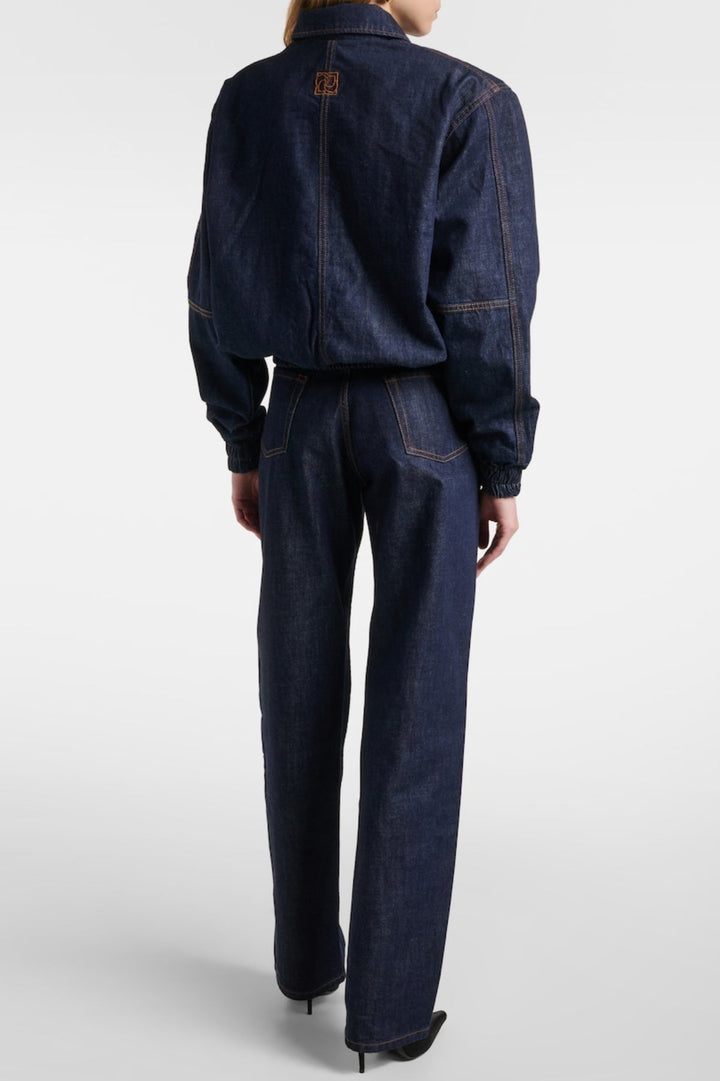 Austyan Denim Bomber Jacket - Stellouette