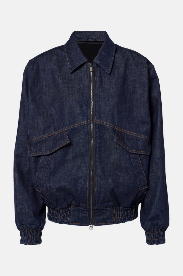 Austyan Denim Bomber Jacket - Stellouette