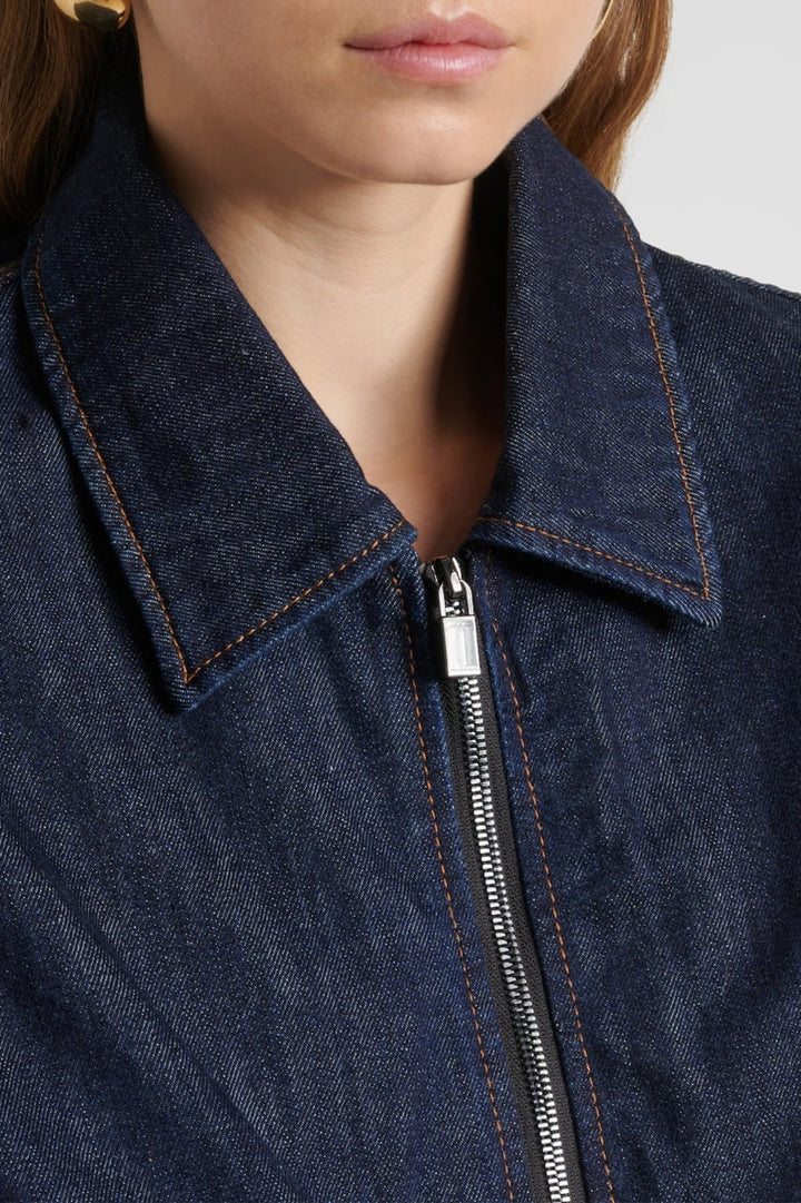 Austyan Denim Bomber Jacket - Stellouette