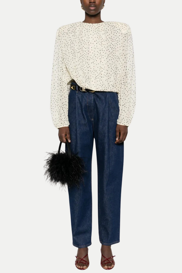 Austyan Pleated Tapered Jeans - Stellouette