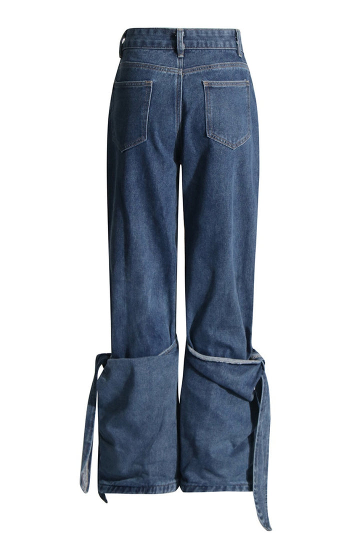 Avalon Knot Lace Up Jeans - Stellouette