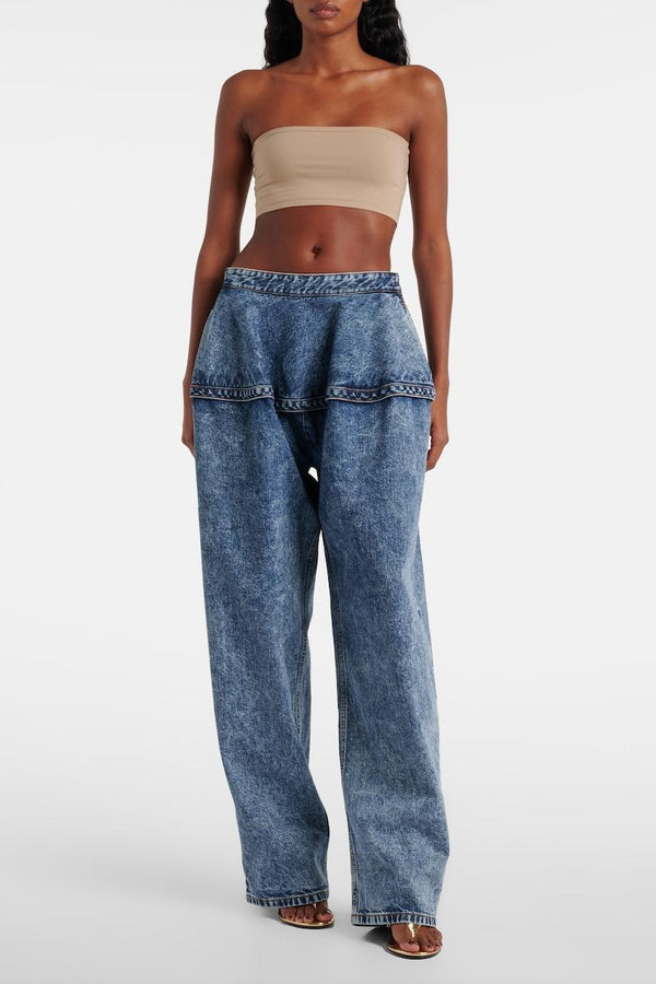 Blonde Wide-leg Jeans - Stellouette