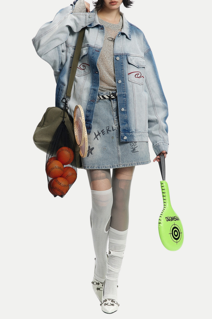 Brogan Gradient Denim Jacket - Stellouette