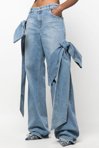 Camille Bow Straight Set - Blue