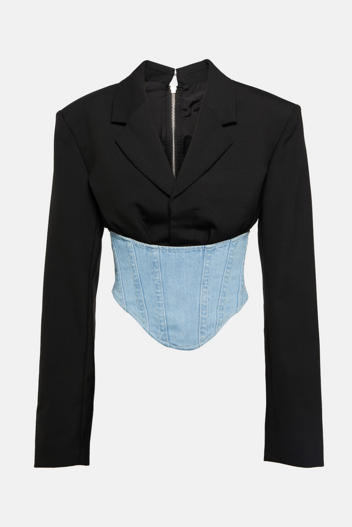 Catalina Patchwork Denim Pants and Top - Stellouette