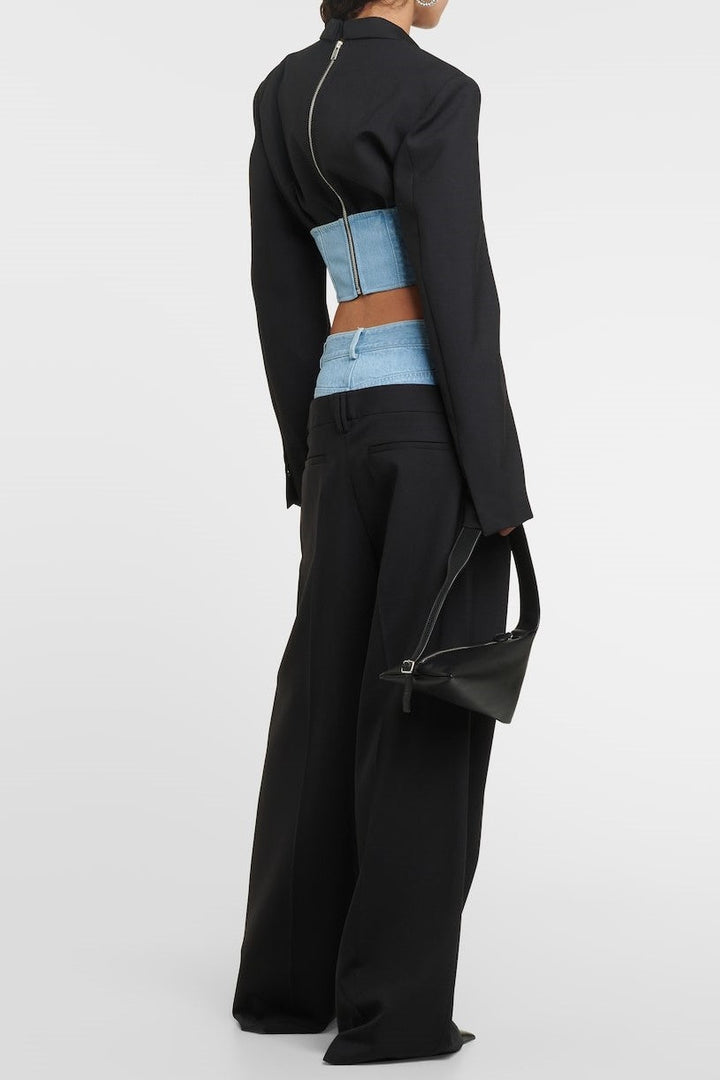 Catalina Patchwork Denim Pants and Top - Stellouette