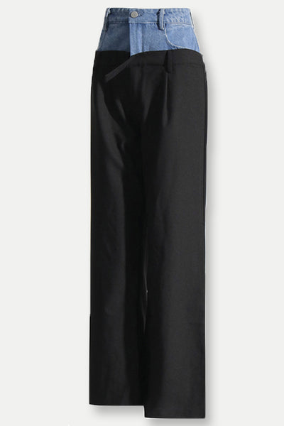 Catalina Patchwork Denim Pants and Top - Stellouette