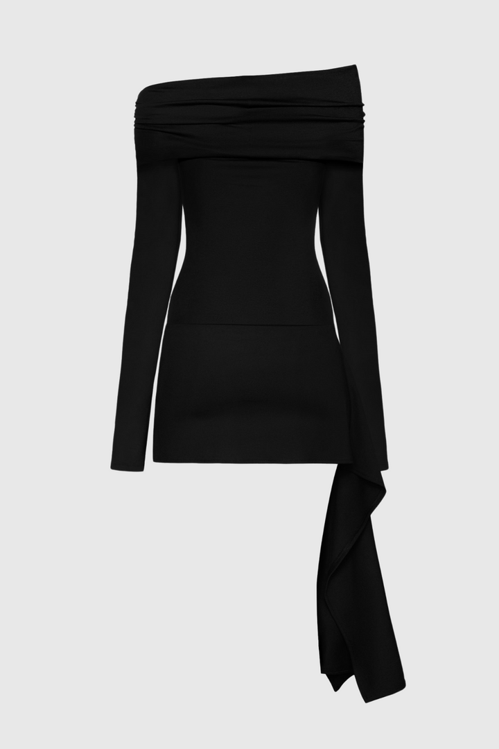 Christe Asymmetric Cutout Mini Dress - Stellouette