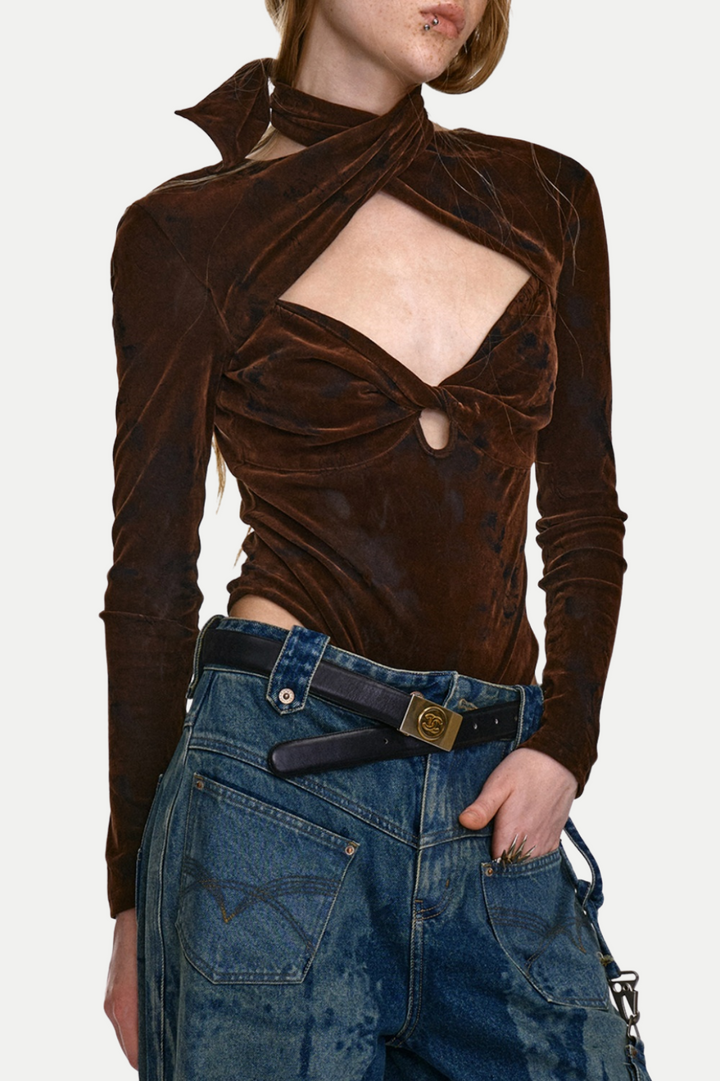 Edgar Knot Cutout Bodysuit - Stellouette