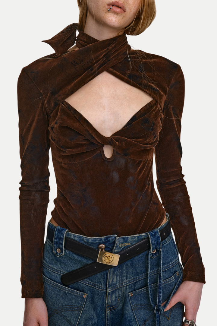 Edgar Knot Cutout Bodysuit - Stellouette