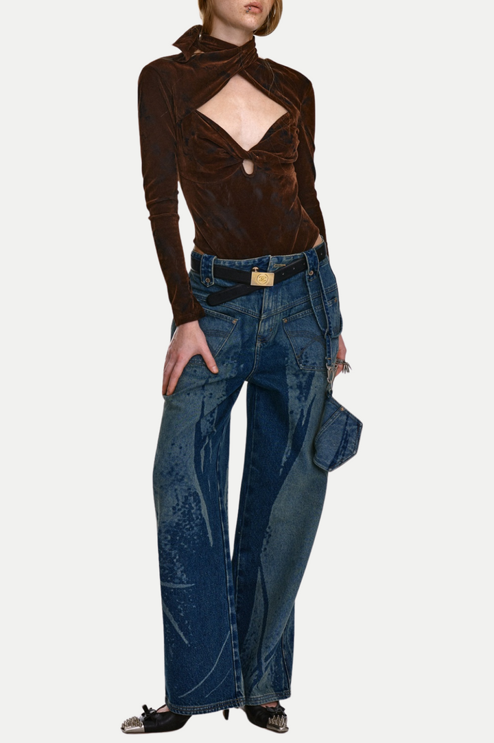 Edgar Knot Cutout Bodysuit - Stellouette