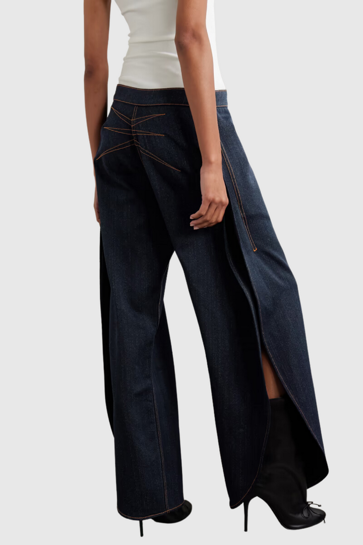 Erlinda Round Jeans-Black - Stellouette