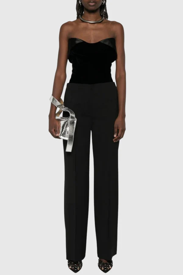 Evian Velvet Corset Top