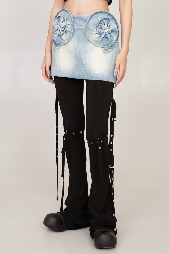 Hattie Spiral Denim Skirt - Stellouette