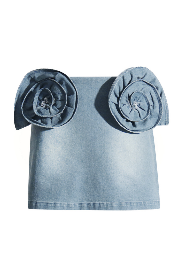 Hattie Spiral Denim Skirt - Stellouette
