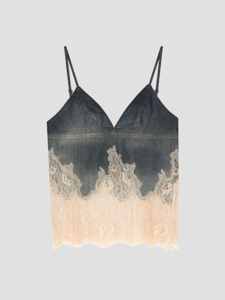 Hayley Lace Patchwork Top - Stellouette