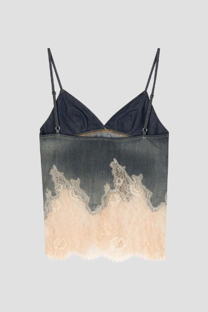 Hayley Lace Patchwork Top - Stellouette