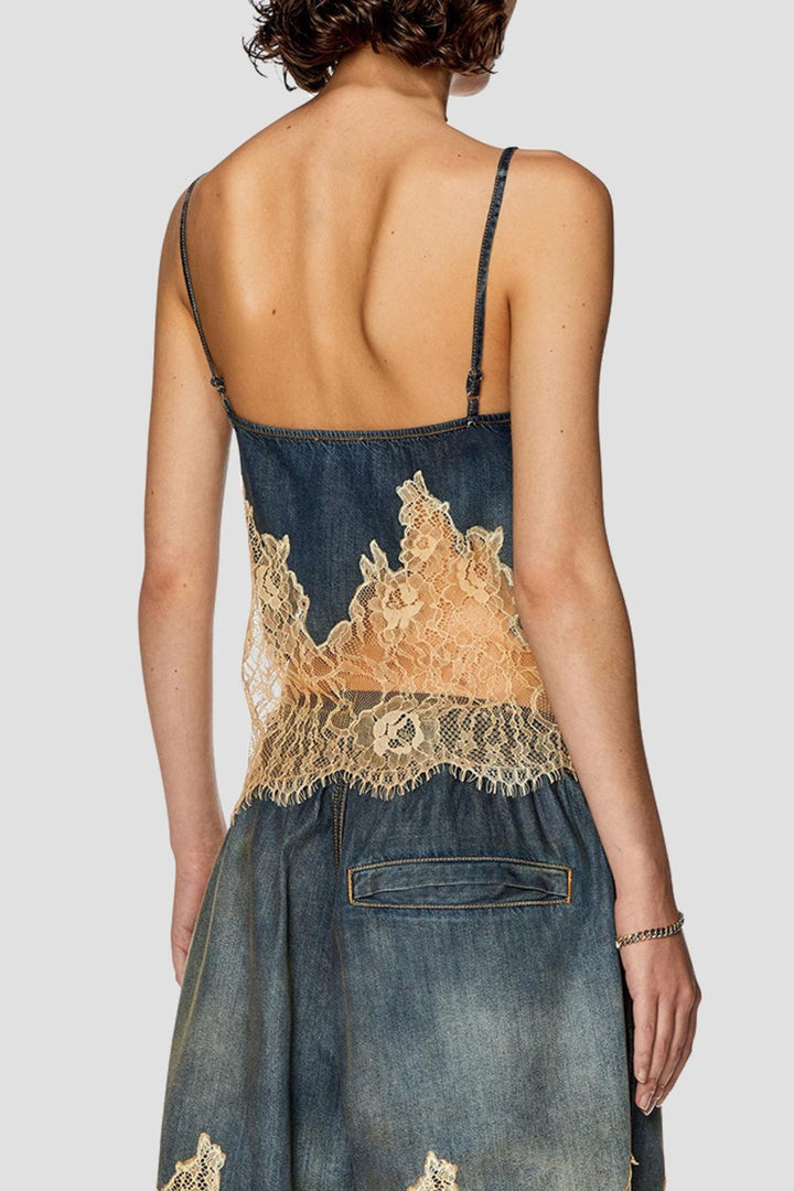 Hayley Lace Patchwork Top - Stellouette