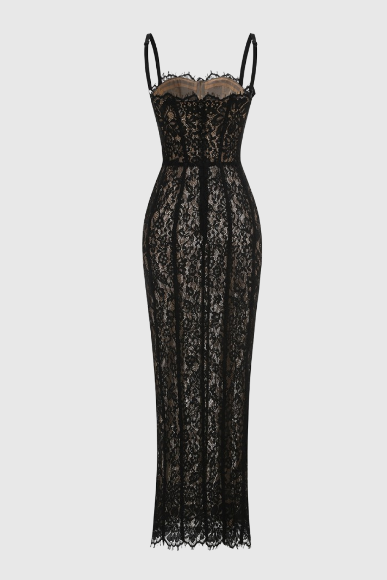 Jalana Lace Corset Midi Dress