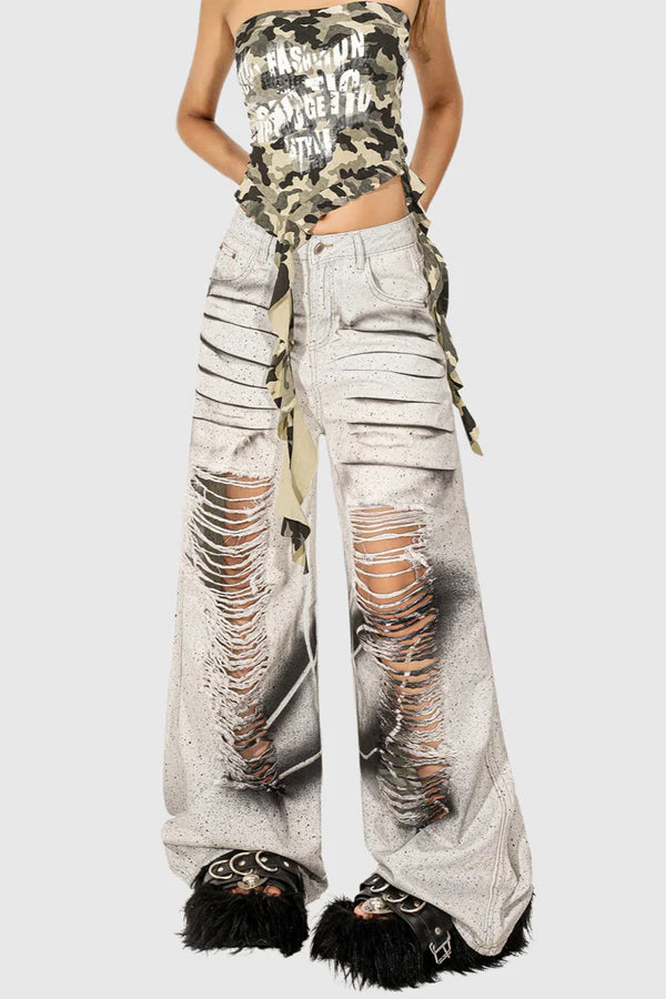 Jayden Tie Dye Ripped Jeans
