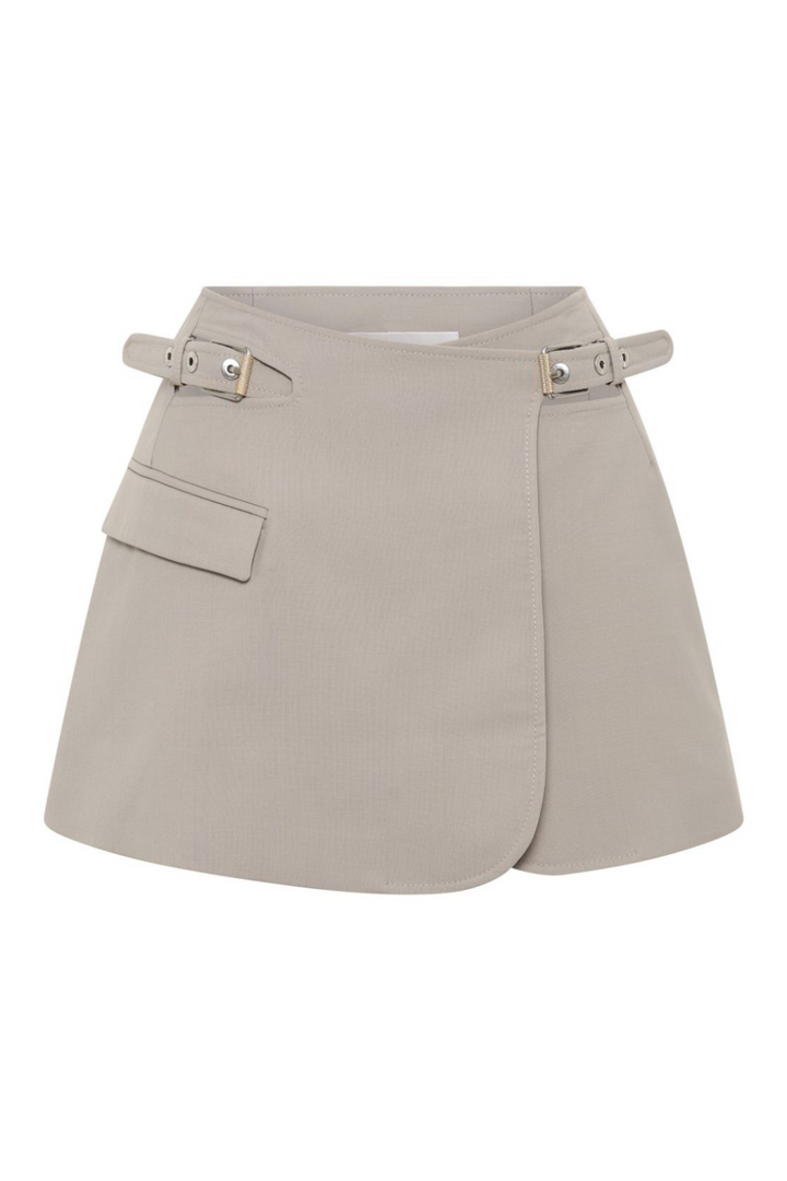 Jayla Mini Skirt Set- Grey - Stellouette