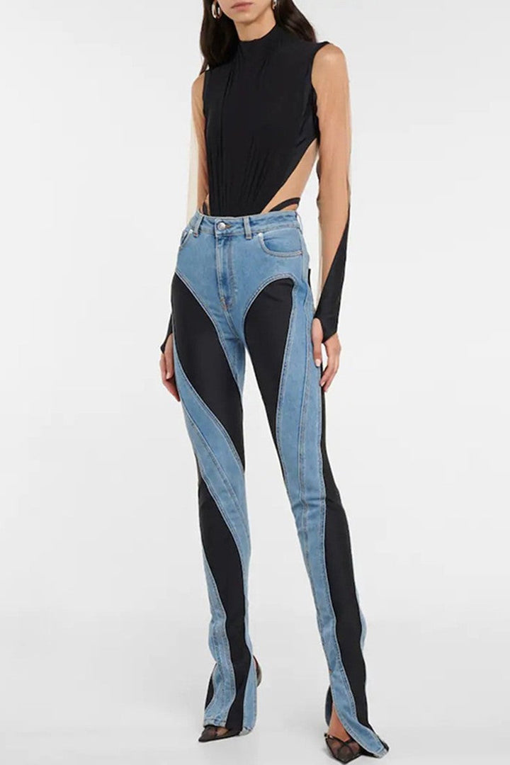 Jolene Mesh Panelled Spira Jeans - Stellouette