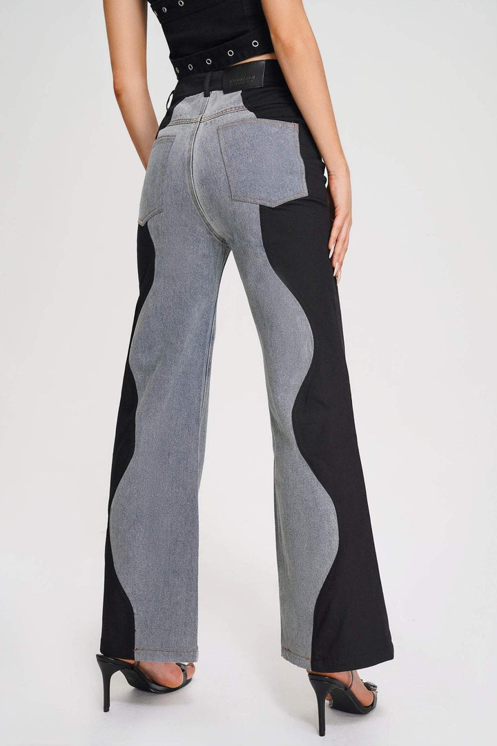 Kate Wave Spliced Jeans - Stellouette