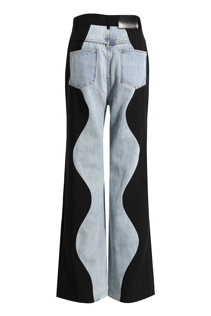 Kate Wave Spliced Jeans - Stellouette