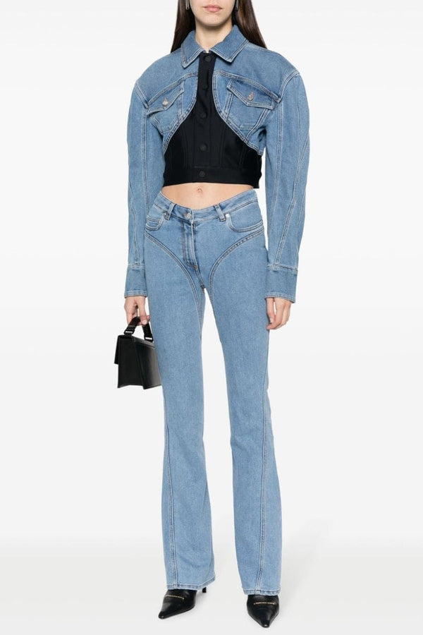 Kathryn Patchwork Denim Set - Stellouette
