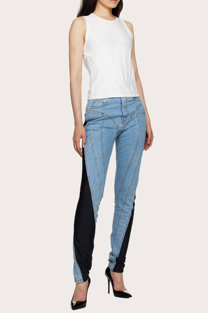 Kathryn Patchwork Spiral Jeans - Stellouette