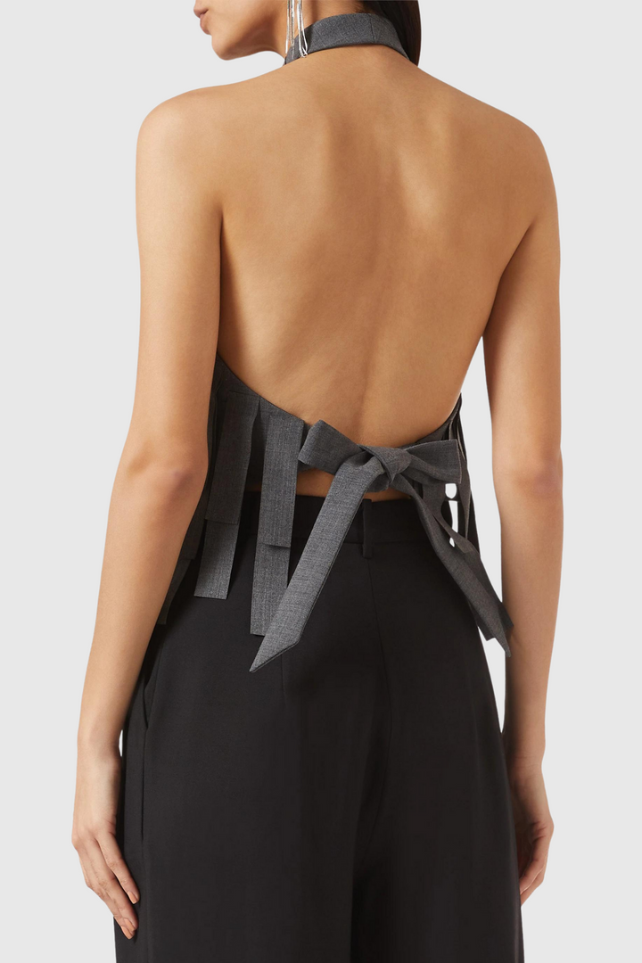 Kelsey Fringe Halter Top - Stellouette