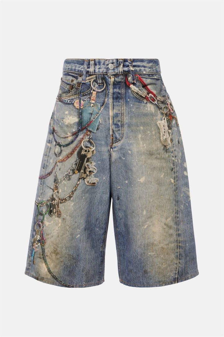 Kora Printed Loose Midi Shorts - Stellouette