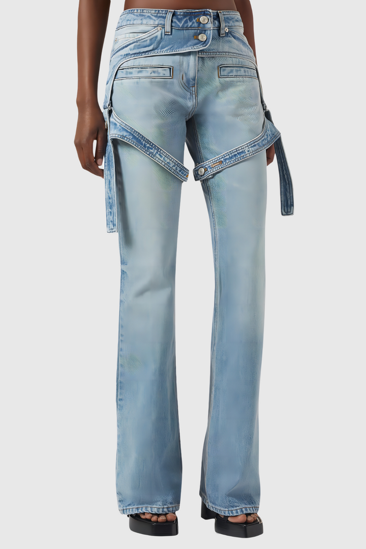 Lilah Leg Buckle Jeans - Stellouette