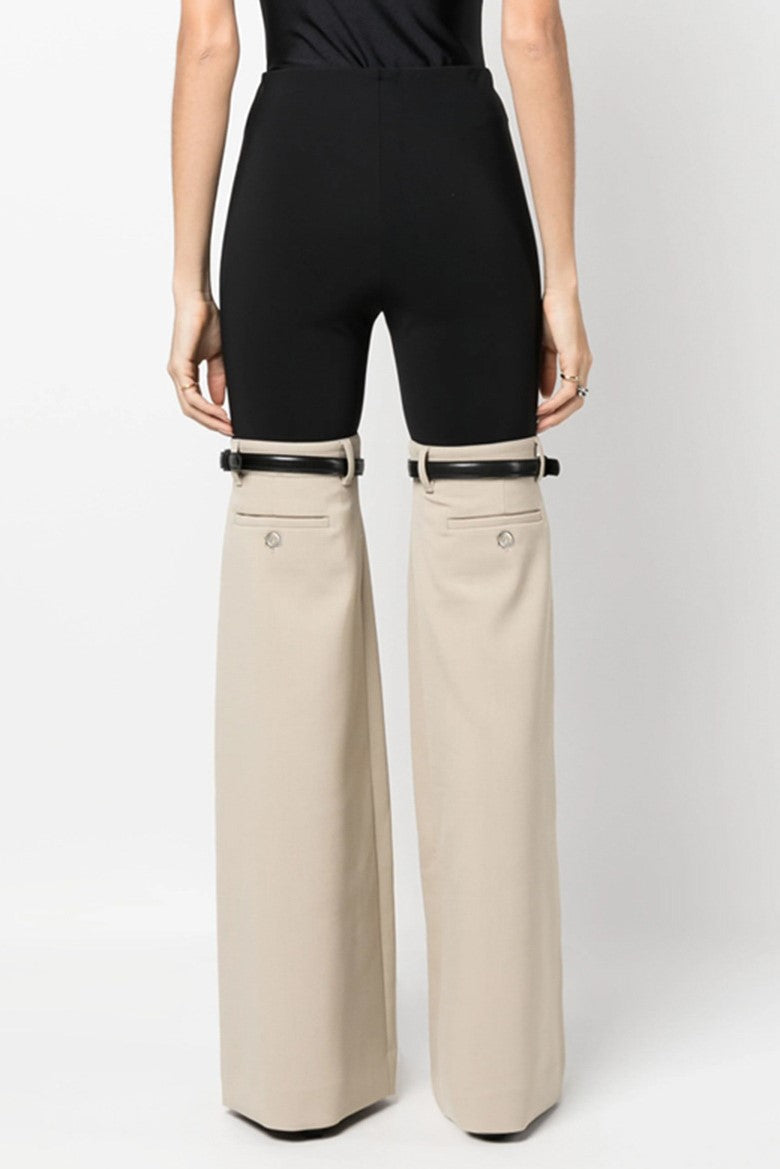 Madilyn Patchwork Jeans - Beige - Stellouette