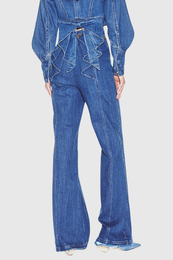 Maroso Back Bowknot Jeans - Stellouette