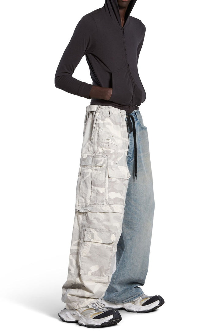 Mavis Camouflage Patchwork Cargo Jeans - Stellouette