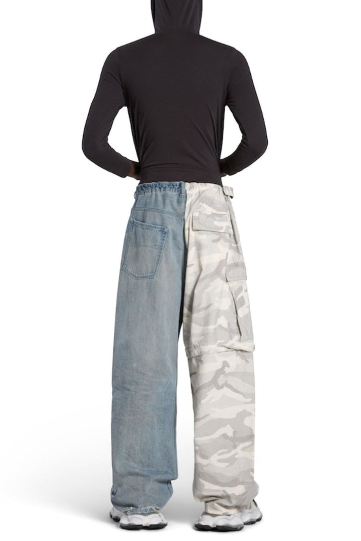 Mavis Camouflage Patchwork Cargo Jeans - Stellouette
