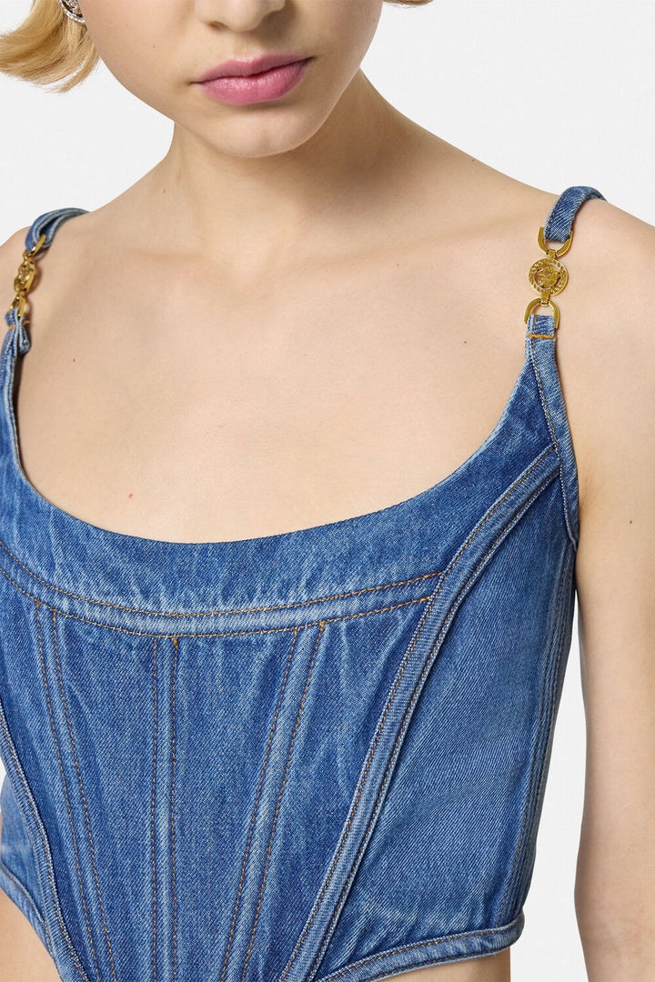 Muriel Denim Corset Top - Stellouette