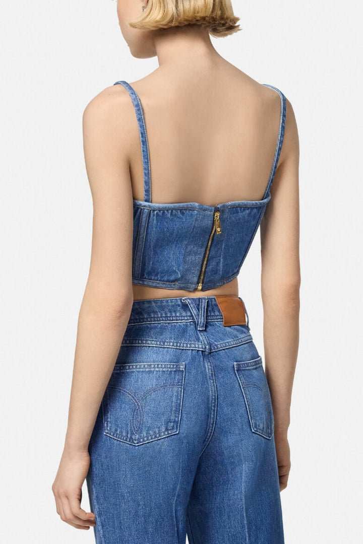 Muriel Denim Corset Top - Stellouette