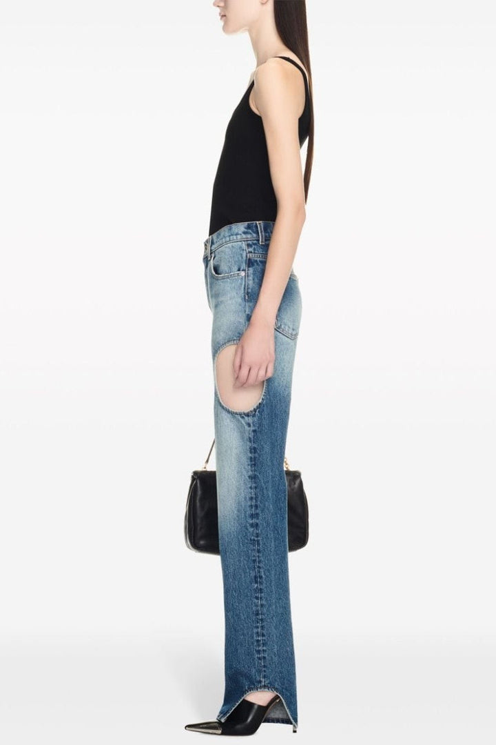 Nalan Circle Hollow Jeans - Stellouette