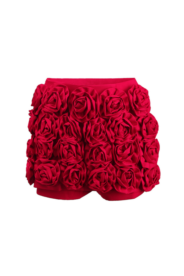 Oriole Floral Appliqué Shorts - Stellouette