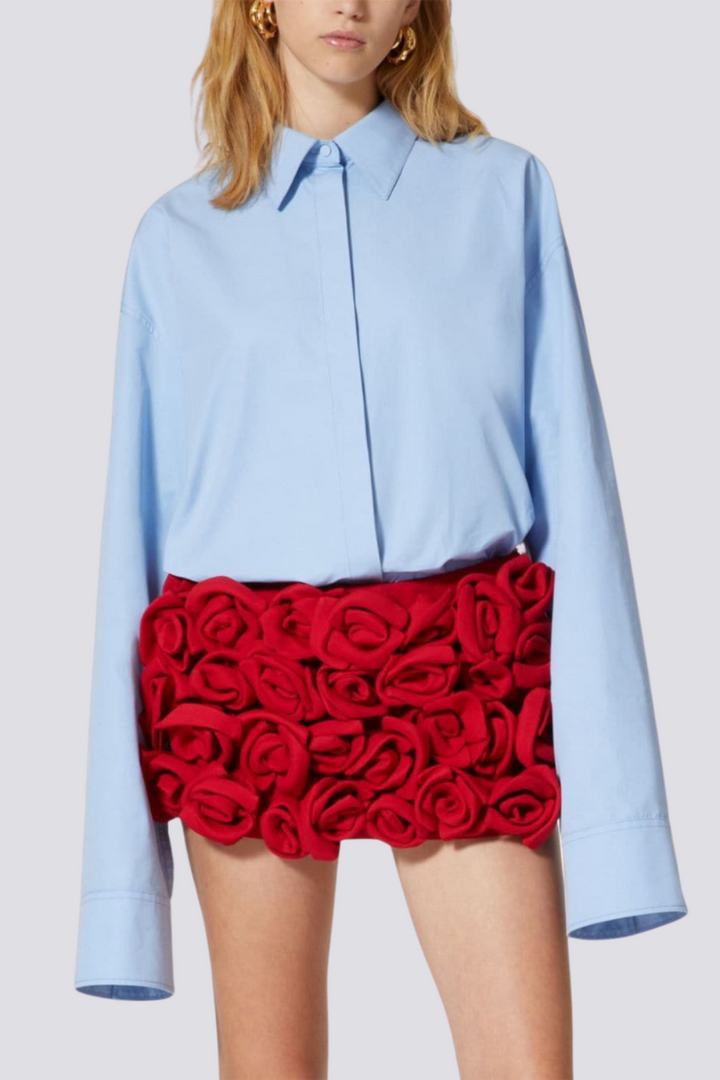Oriole Floral Appliqué Shorts - Stellouette