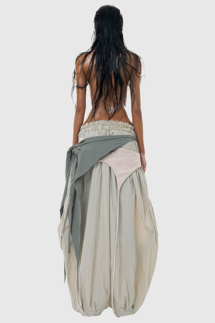 Petroski Deconstruct Parachute Pants - Apricot - Stellouette